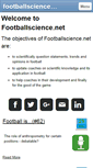 Mobile Screenshot of footballscience.net